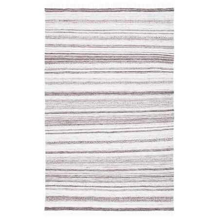 Safavieh 3 x 5 ft. Striped Kilim Global Rectangle Flat Weave Rug Brown & Ivory STK108T-3